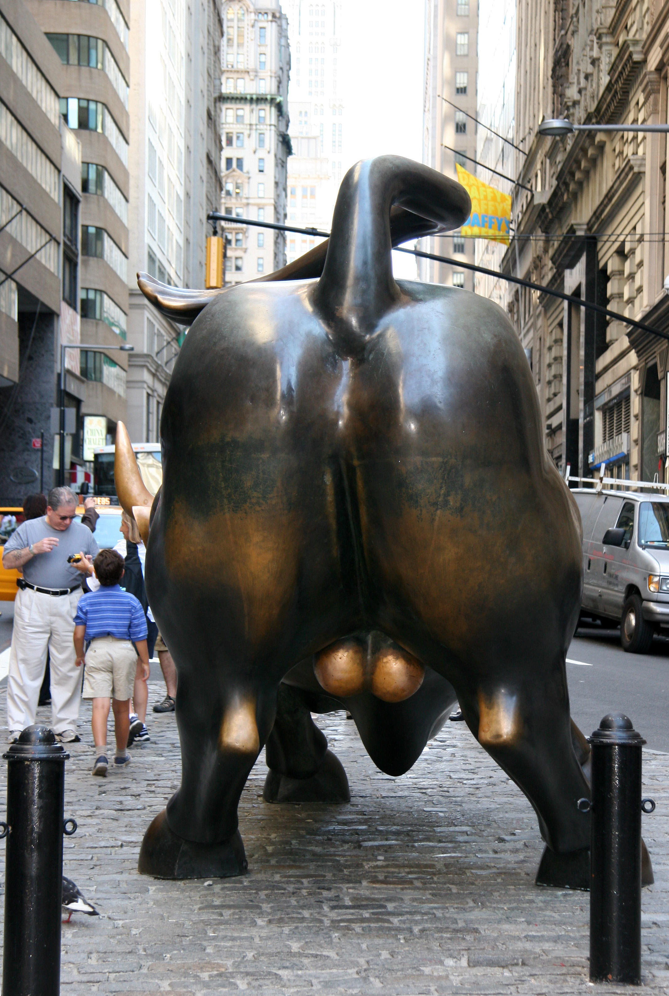 Running Bull at the Foot of Broadway