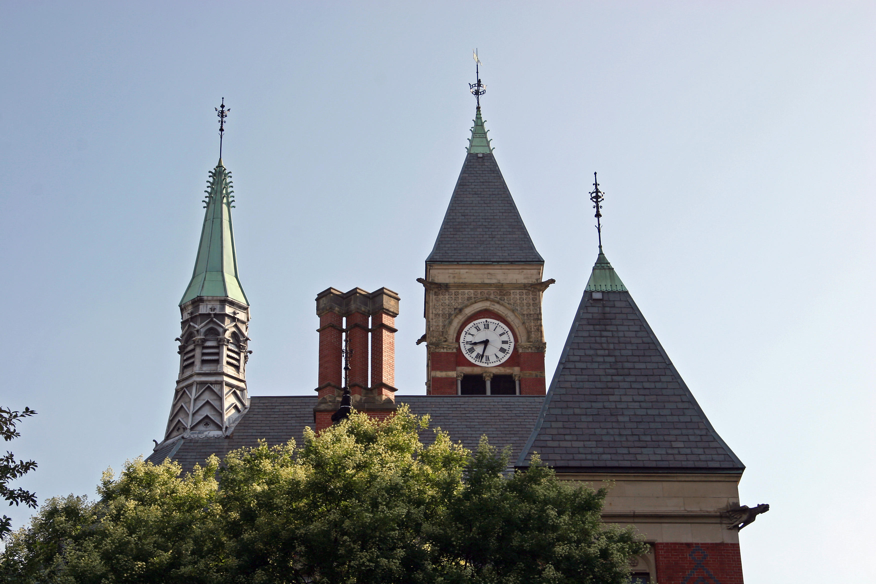 Jefferson Market Court House & Scholar Tree in Bloom