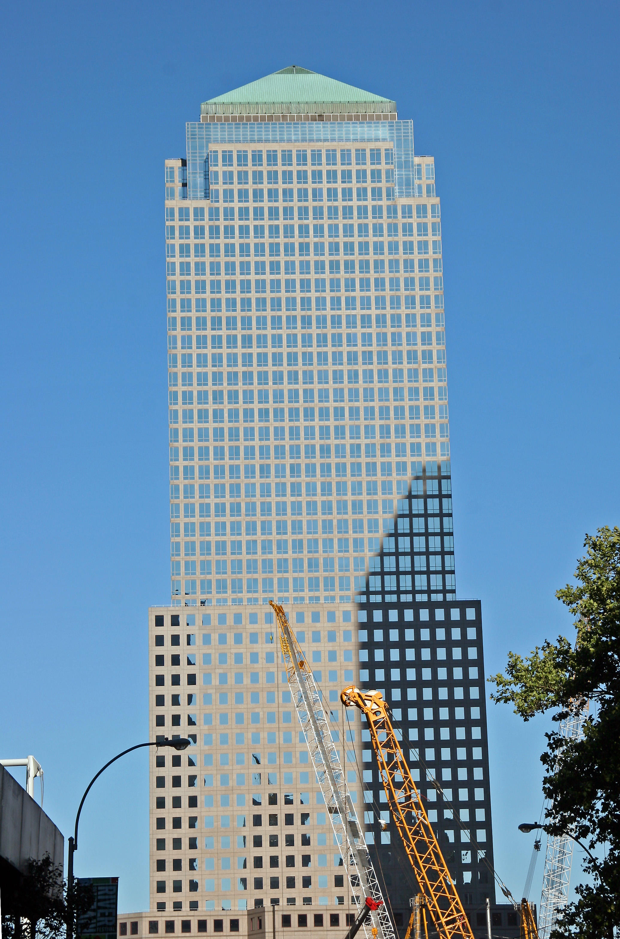 3 World Financial Center Building at Ground Zero from Broadway