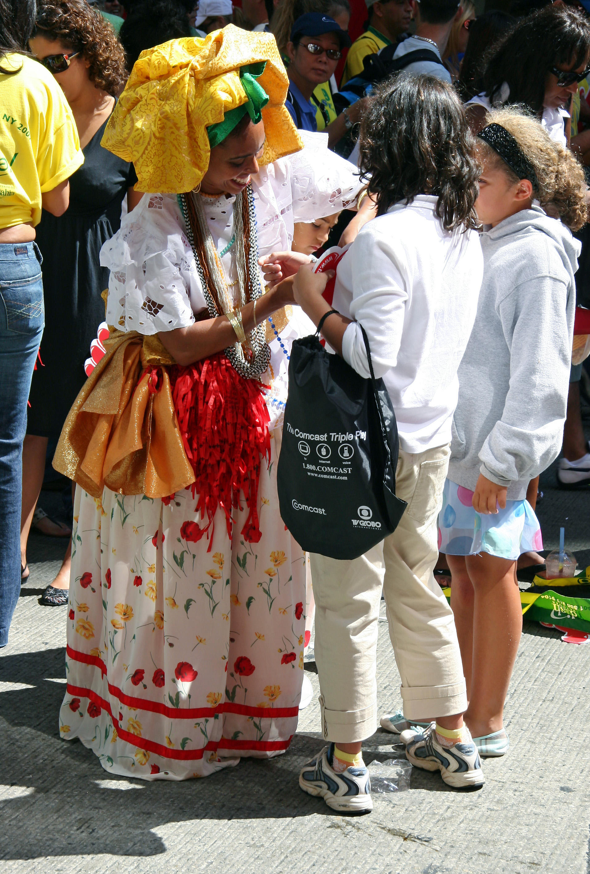 Woman in Cariocan Folk Dress - Brazil Day
