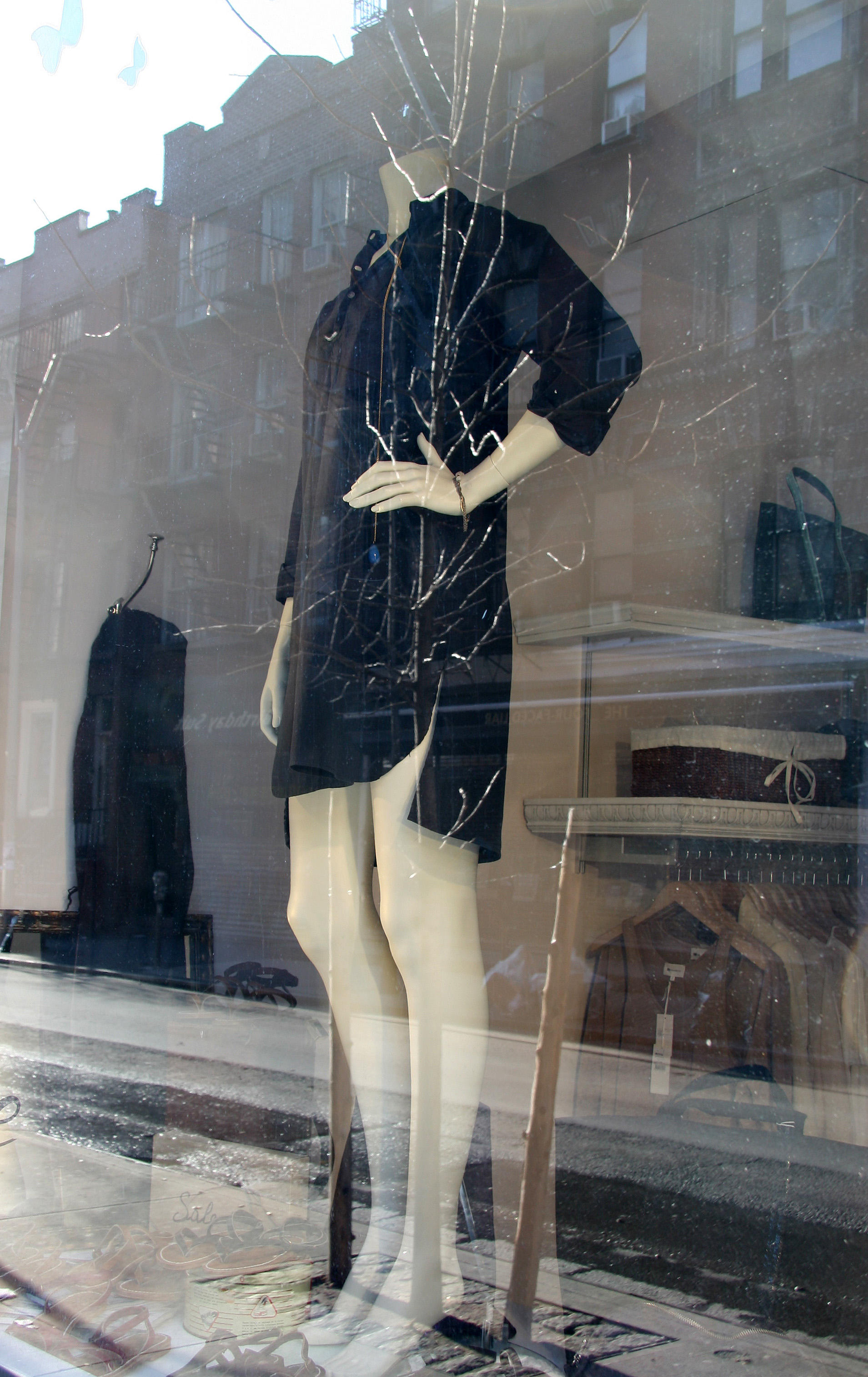 Boutique Window with Reflection