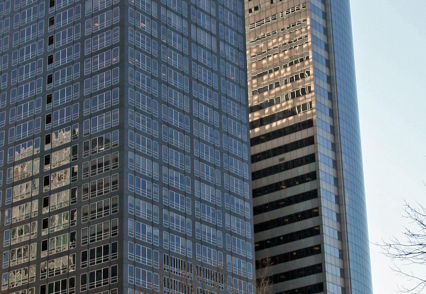 Sunrise Building Reflections - Financial District