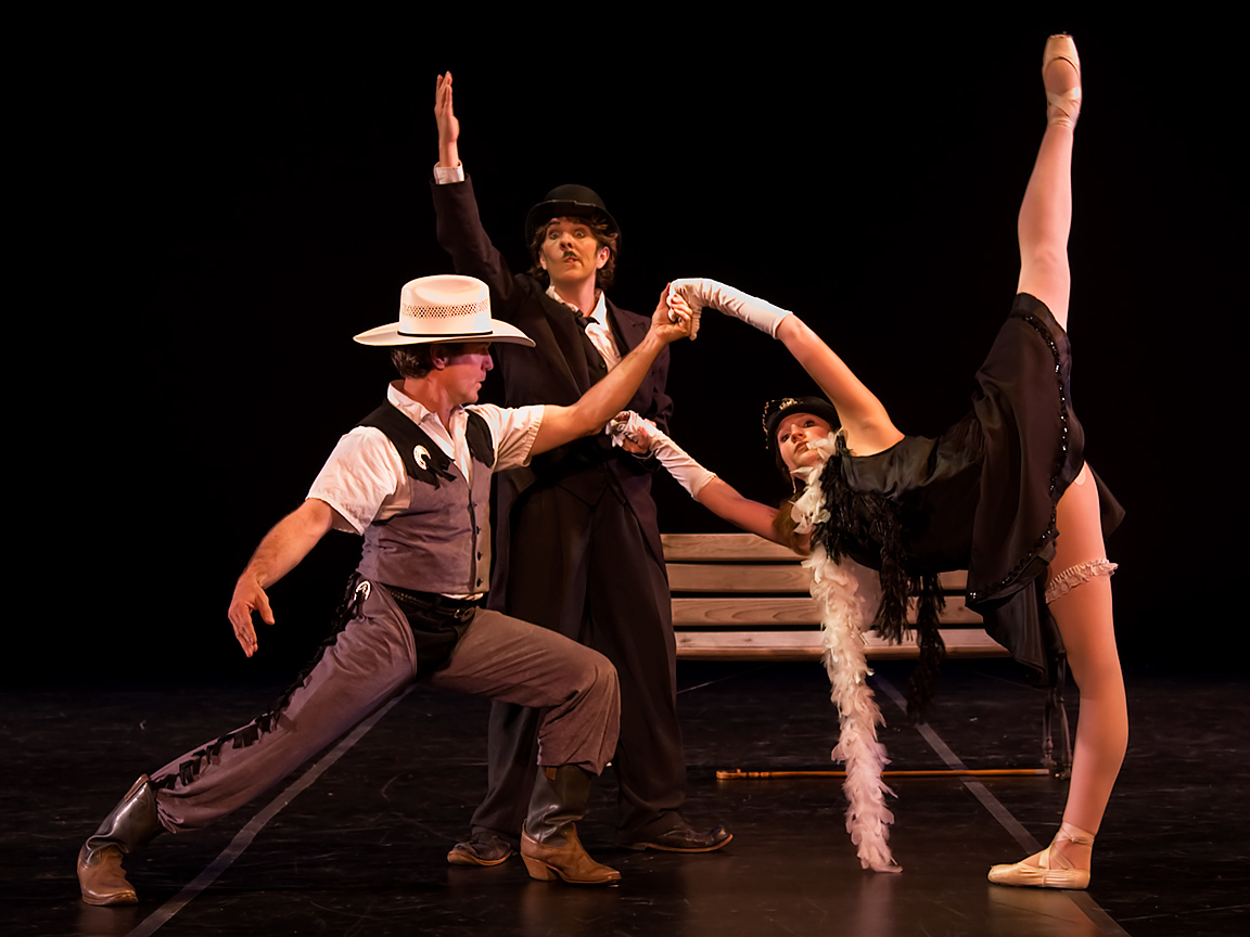 Tex, Chaplin and Natasha in the award-winning with Chaplin ballet