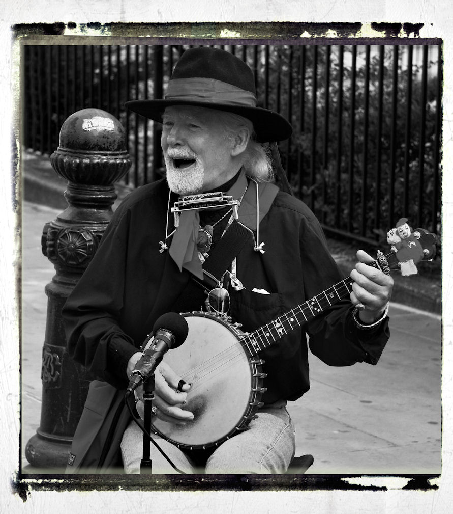 A man and his banjo