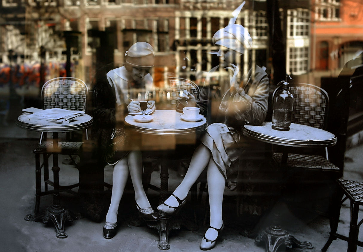 past and present in reflection
