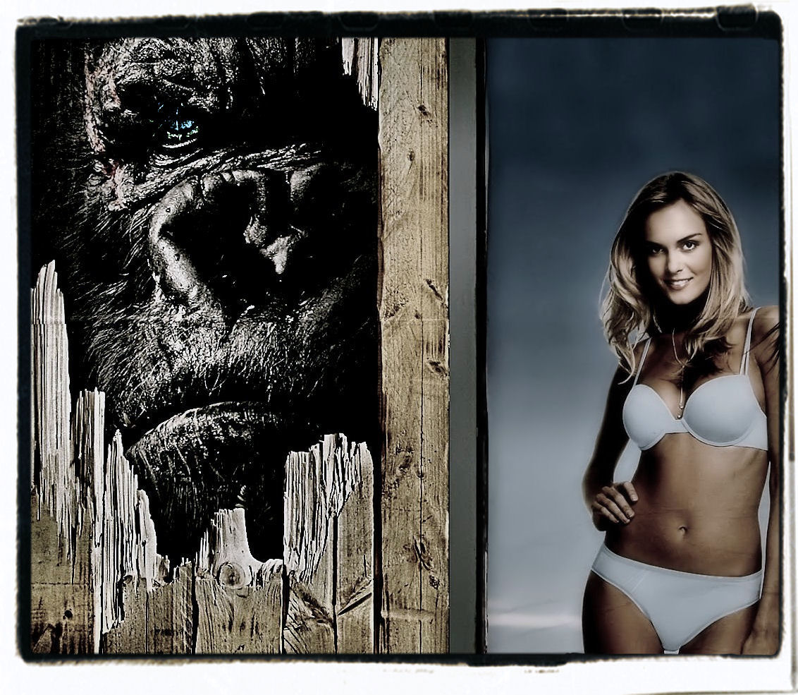 beauty  and the beast (from left to right) ;-)