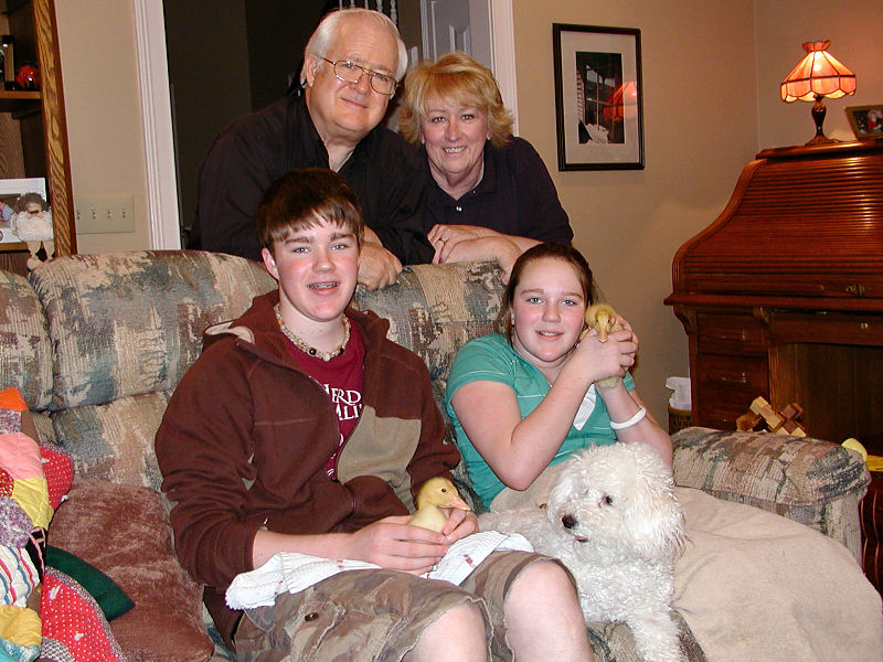 J.D., Grandpa Cris, SheShe, Olivia, Molly