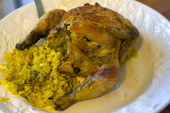 Raisin & Rice Stuffed Chicken