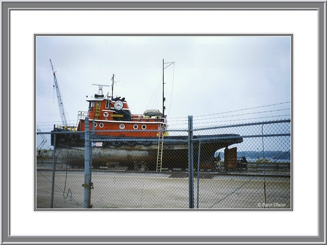 Drydocked Tug at Green Bay
