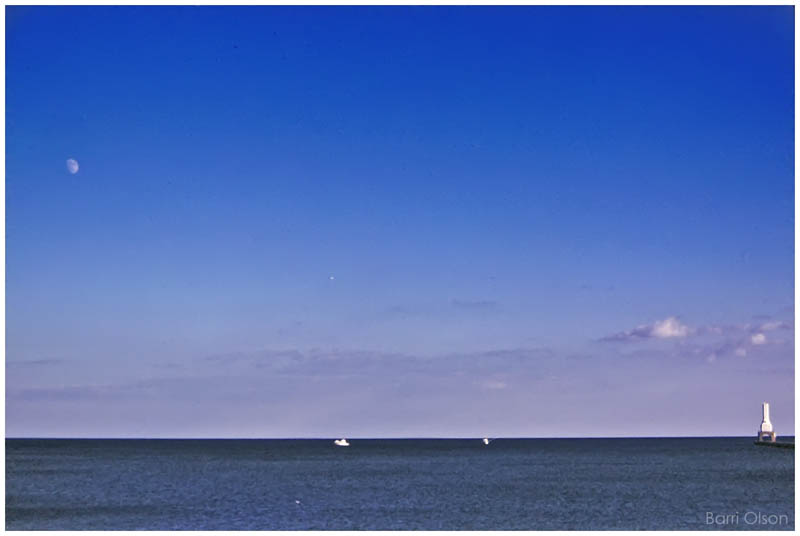 The Moon, The Light and a Boat