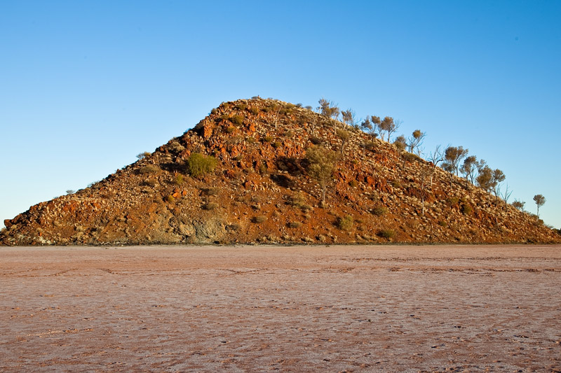 The sunset brings out the outback colour