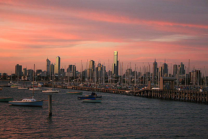 Melbourne from St Kilda pier