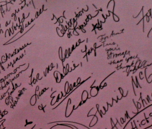 SIGNING THE BOARD