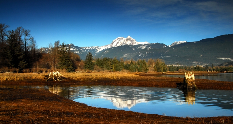 Views from the spit, Squamish, BC