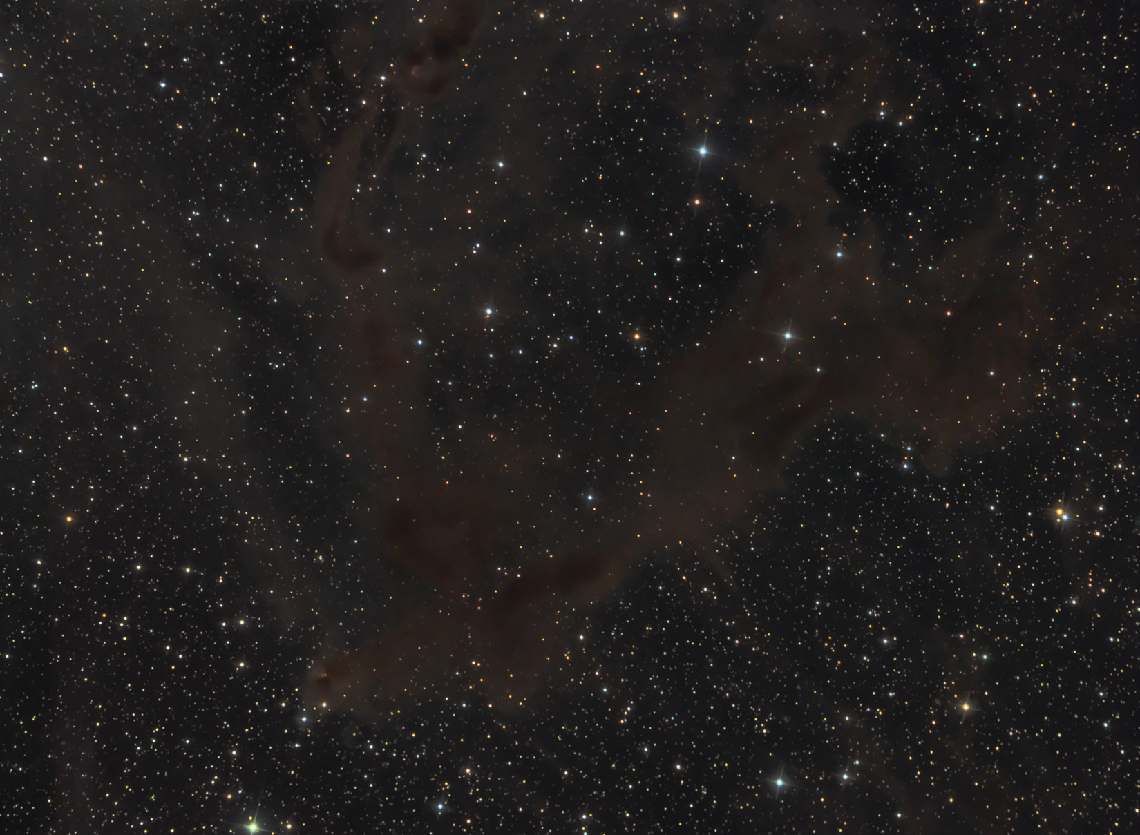 Gyulbudaghians Nebula (Herbig-Haro 215 = PV Cephei) and LBN 468