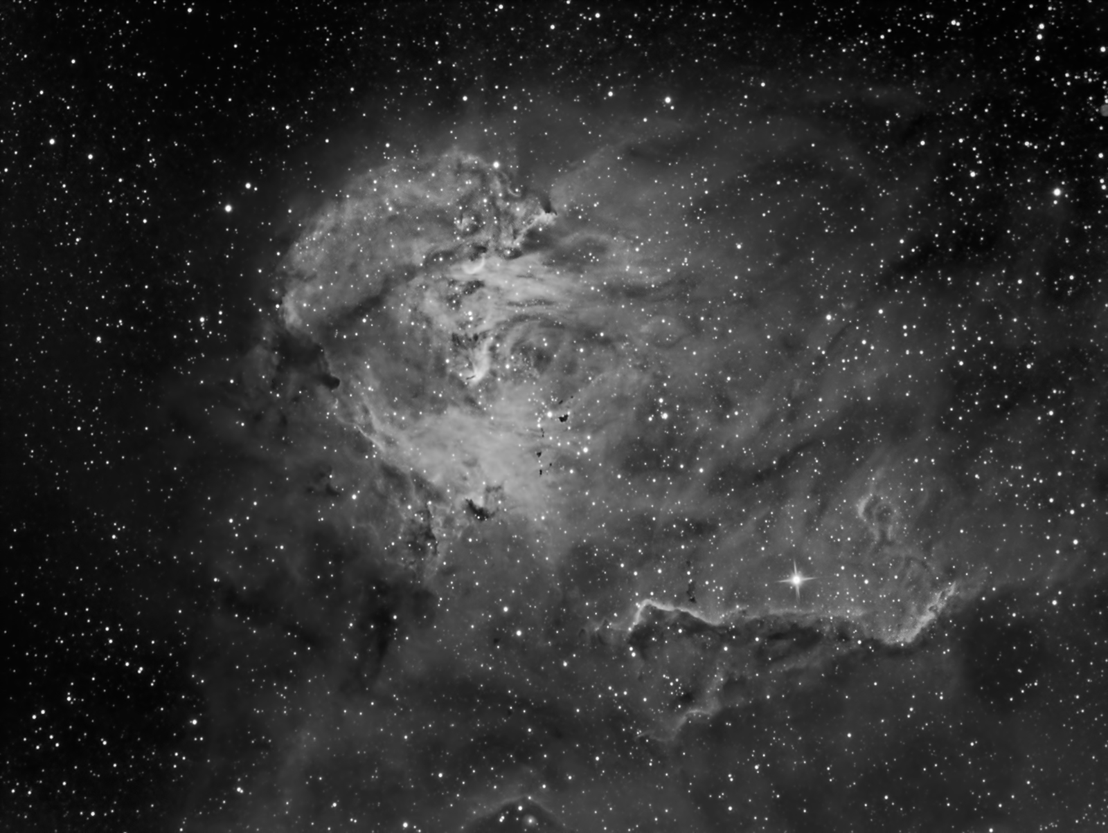 Thackerays Globules, IC 2948 The Running Chicken Nebula & Collinder 249