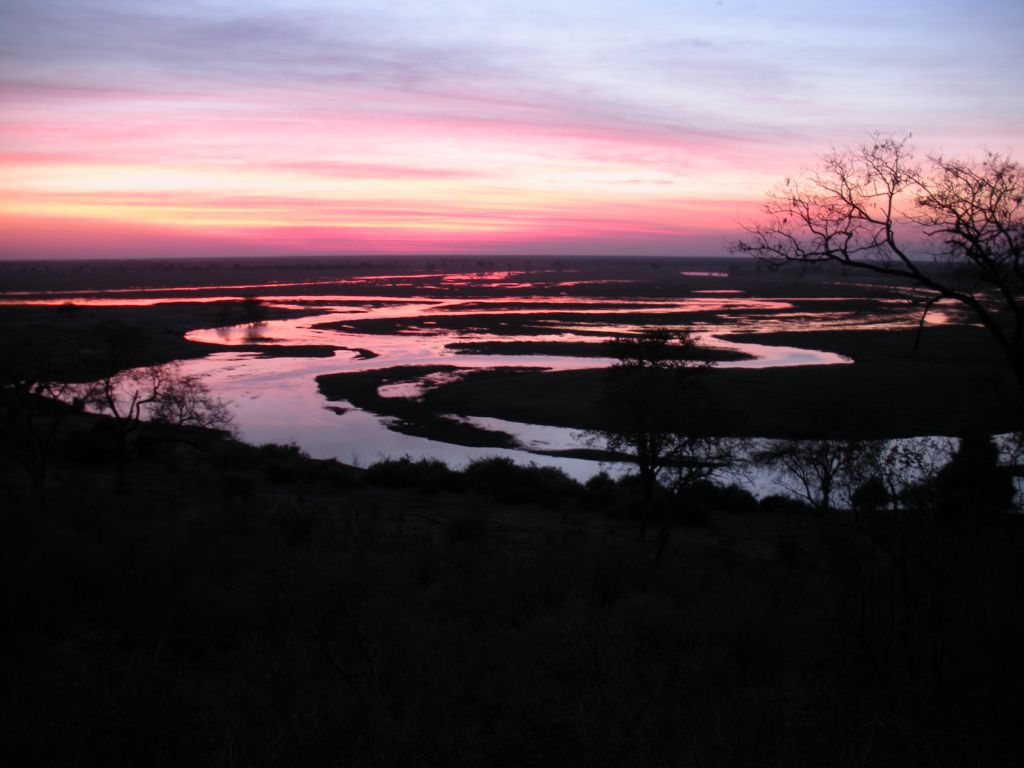 Sunset on the Chobe Flood Plain