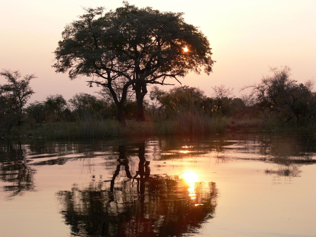 Sunset on the Kwando River