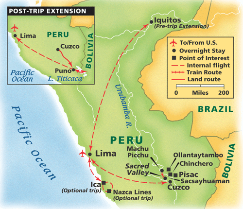 Peru Trip Map