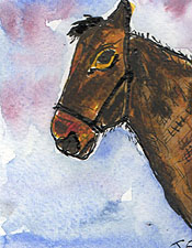 ACEO HorseWatercolour