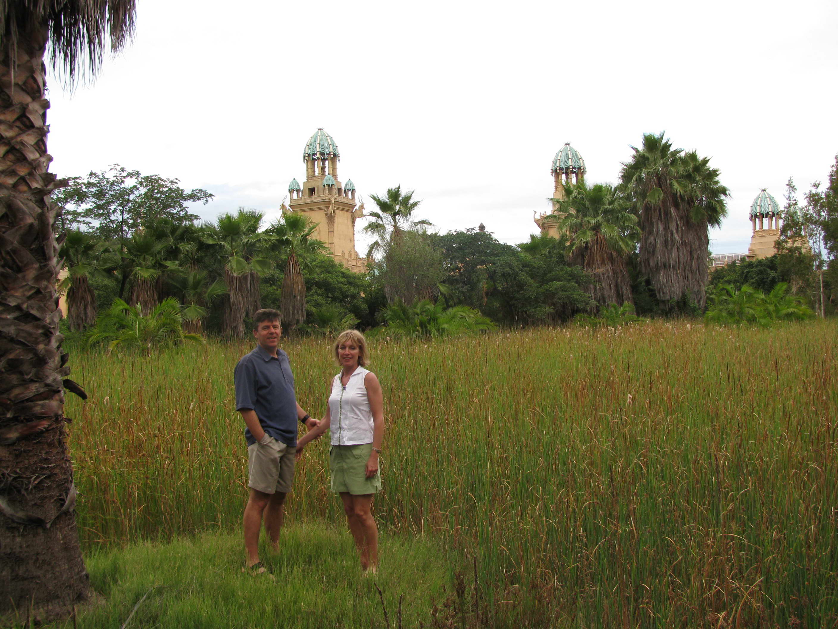 Debbie and I near the Lost City Hotel