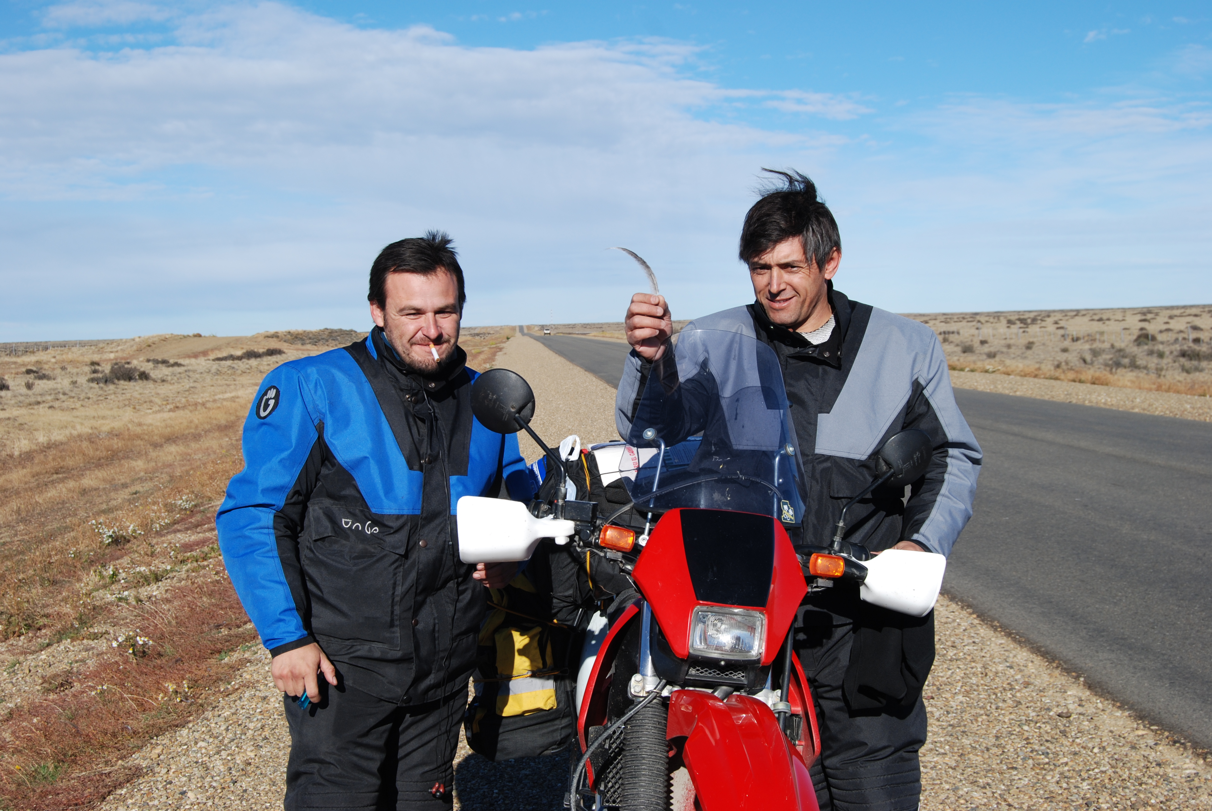 A highly agitated Argentinian rider after nailing a andu at 60 mph.
