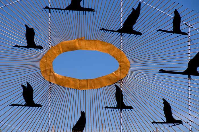 Sculpture on the N. Dakota Interstate