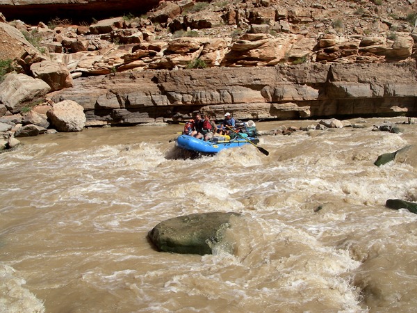 Ludie Al and Gregg at Government Rapids on the San Juan 2.jpg