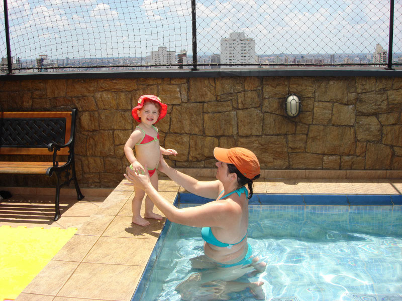 Pegando uma piscina