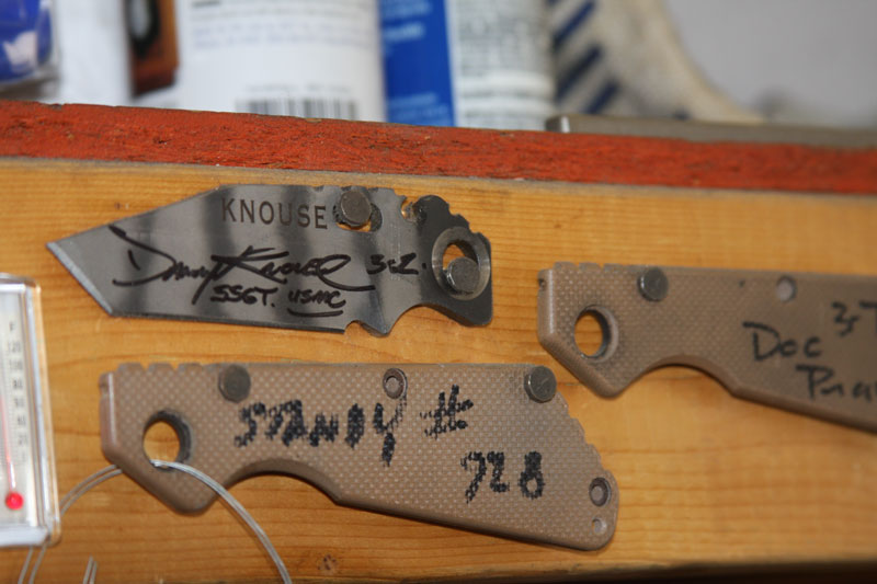 THESE KNIVES WERE USED IN COMBAT