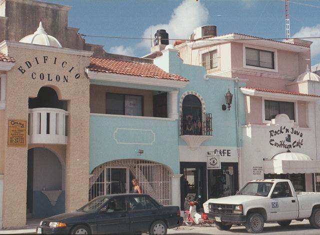 from across the street