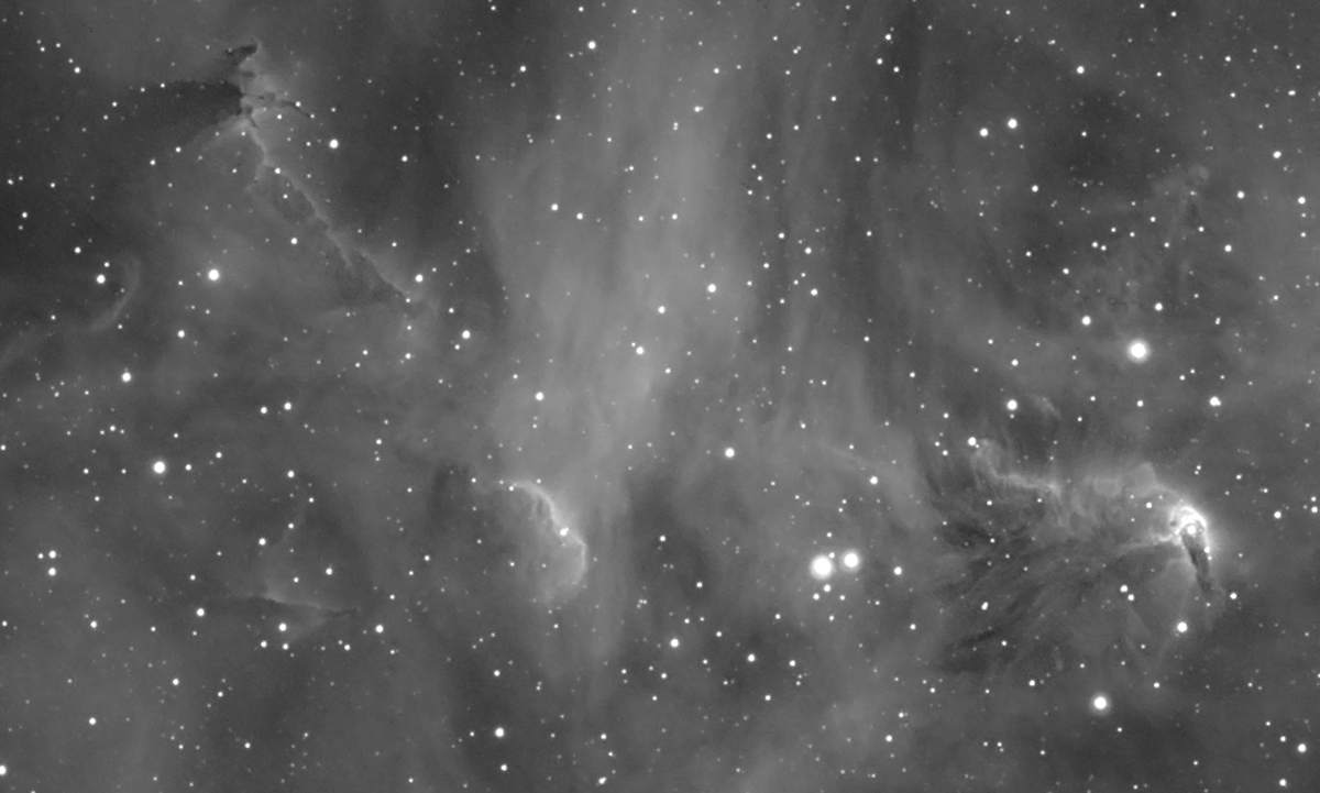 Lambda Centauri Nebula Halpha close up