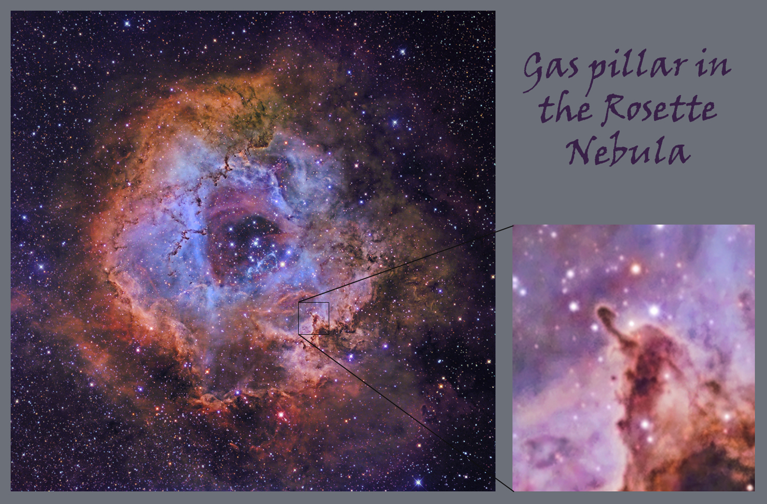 Gas Pillar in the Rosette