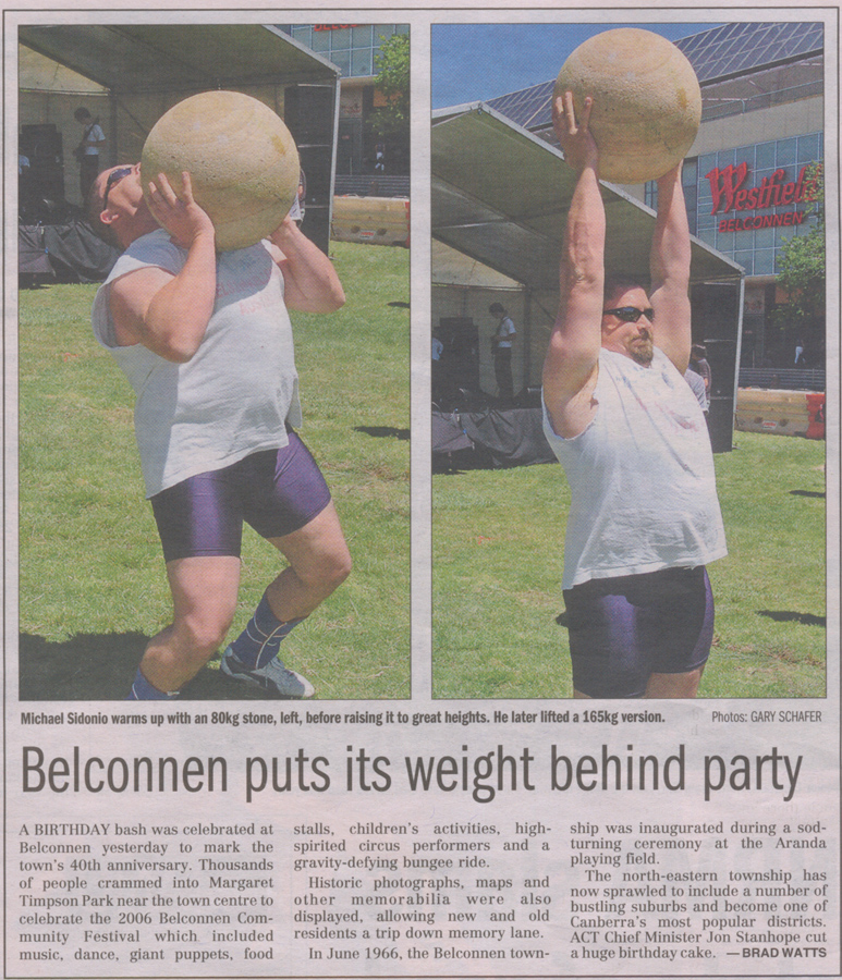 Mike at Belconnen Community Festival 2006