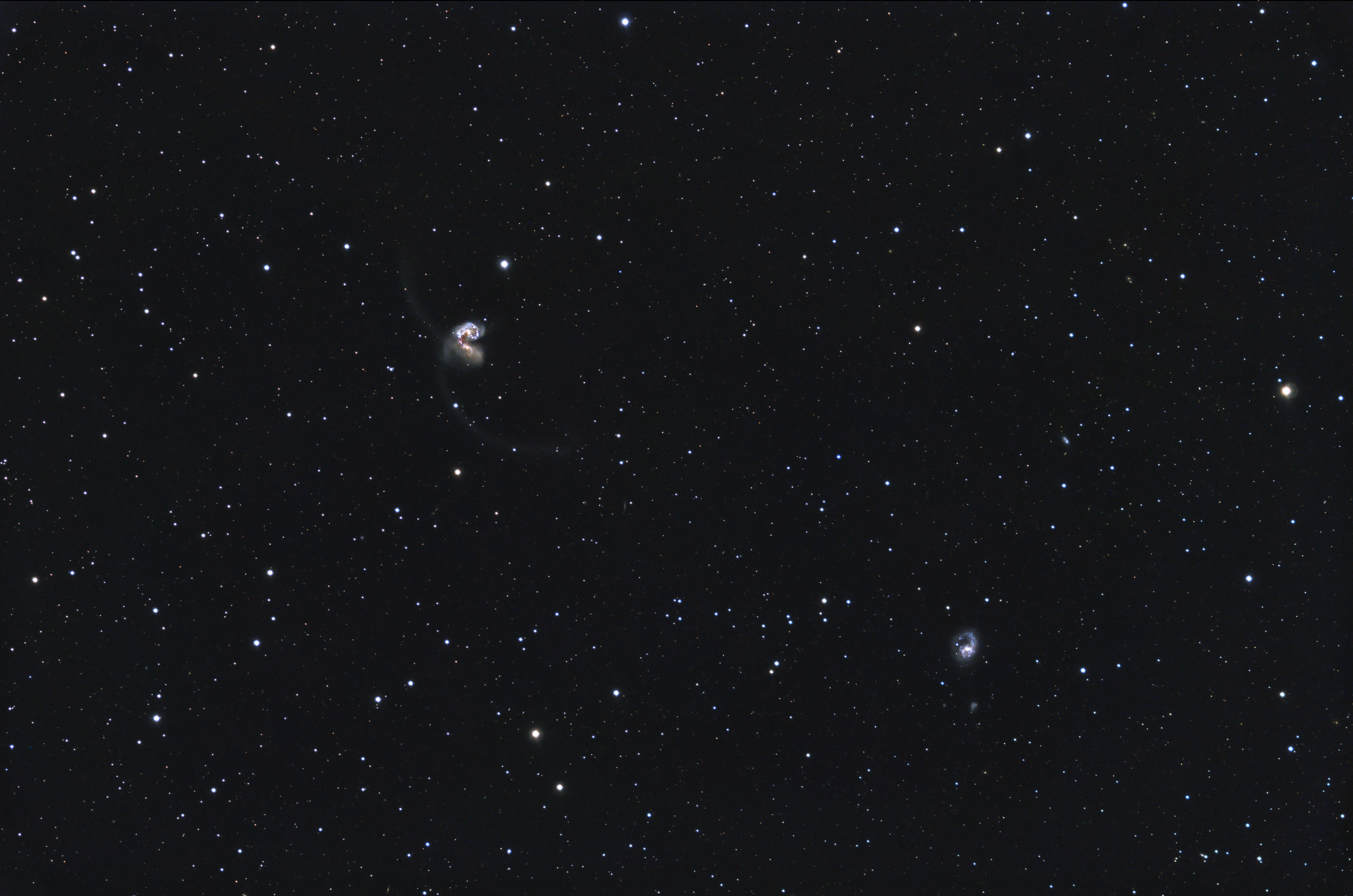 Ringtail Galaxies or Antennae Galaxy region (Full Frame)