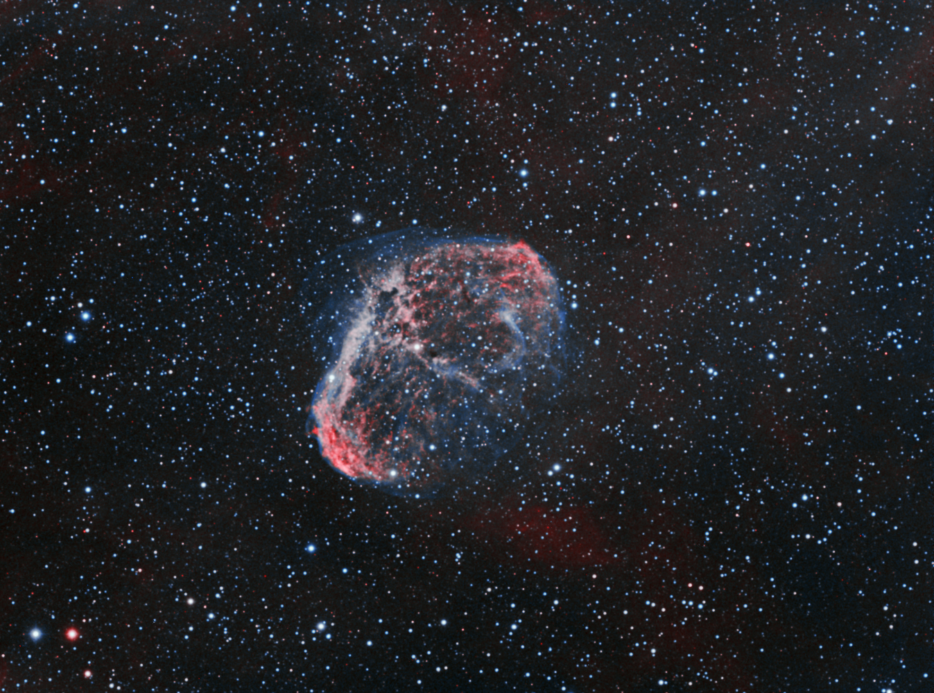 NGC6888 - Crescent Nebula in Ha and OIII