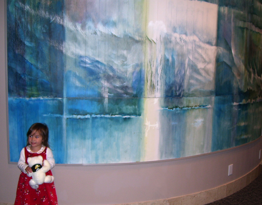 In front of the Norman Yates painting @ the Conference Centre