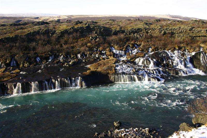 Hraunfossar - waterfall without a river first!