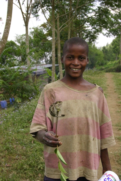 Mulala - boy with cameleon