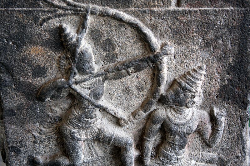 A carving at the Ekambareswara Temple, Kanchipuram, India