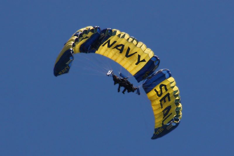 Chicago Air and Water Show 2008 - U.S. Navy Leap Frogs Parachute Team