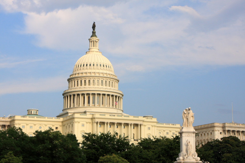 Peace Monument with the Capitol, Washington D.C.
