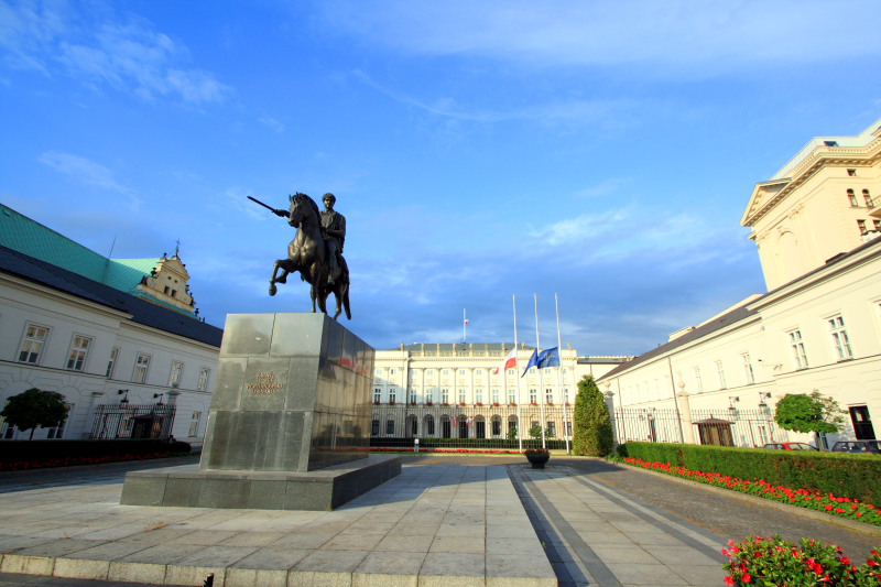 Presidential Palace with Prince Jzef Poniatowski, Warsaw