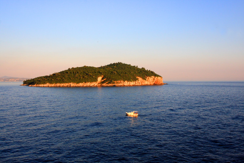 Lokrum Island at dusk