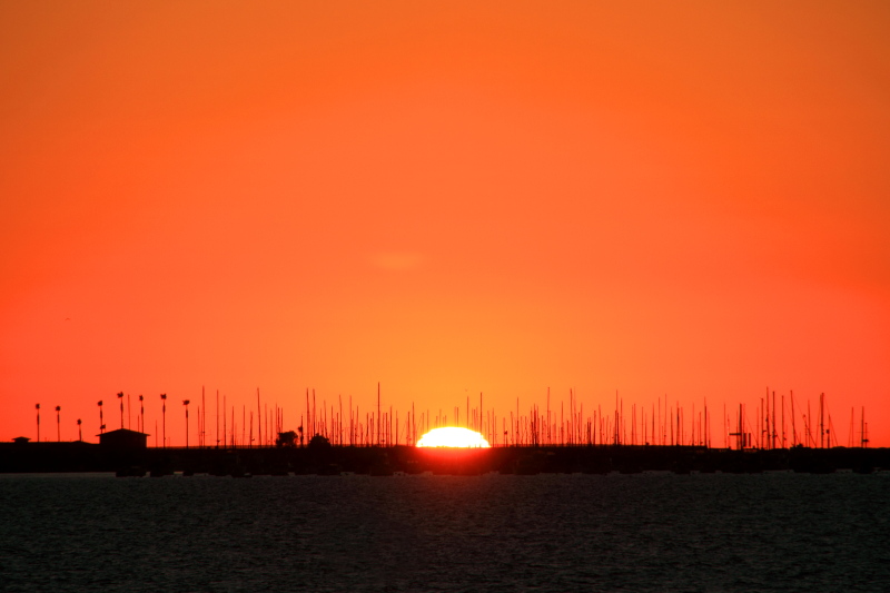 Sunset in San Diego Bay