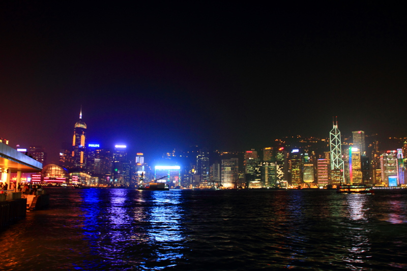 Hong Kong night skyline