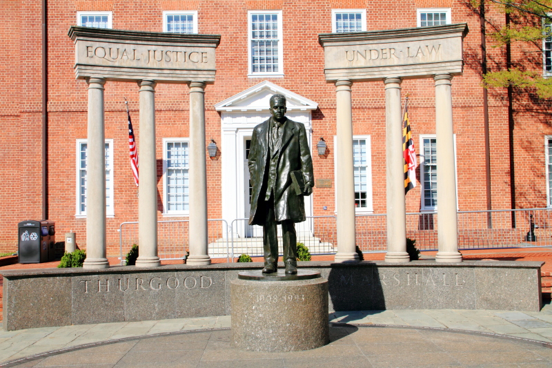 Thurgood Marshall Memorial, Lawyer Mall, Annapolis, Maryland
