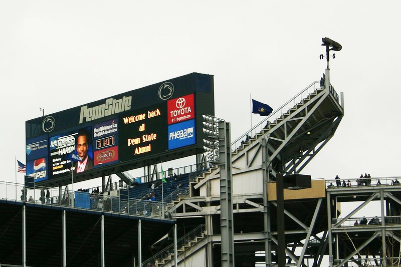Scoreboard at Beaver Stadium, Penn State University