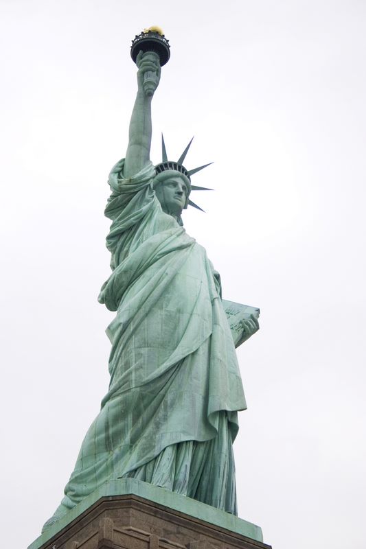 Statue of Liberty National Monument, Side View, Liberty Island, NY
