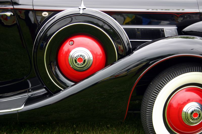 Black and Red, Car Show, Long Grove